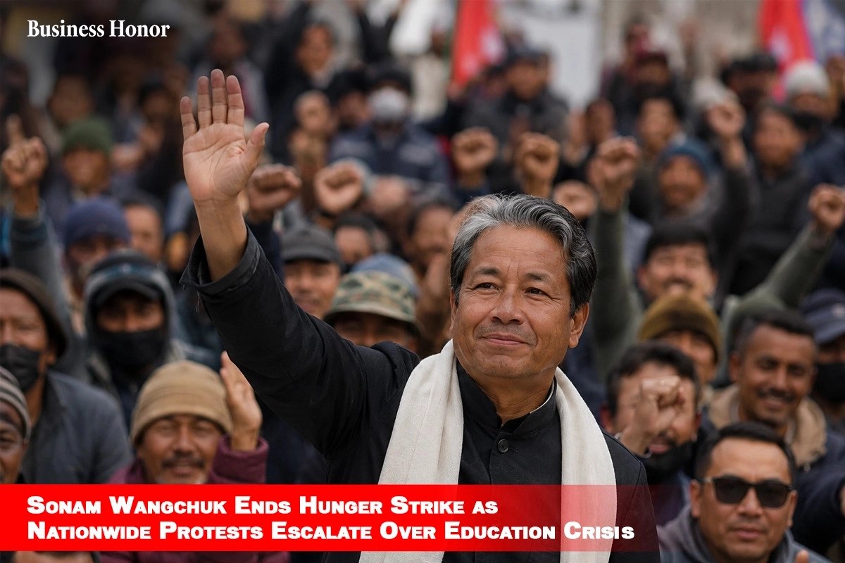  Sonam Wangchuk Ends Hunger Strike as Nationwide Protests Escalate Over Education Crisis 